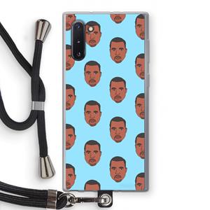 CaseCompany Kanye Call Me℃: Samsung Galaxy Note 10 Transparant Hoesje met koord