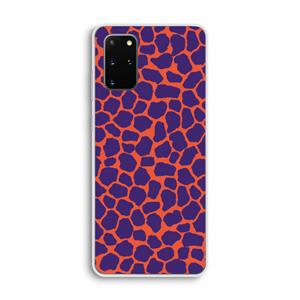 CaseCompany Purple Giraffe: Samsung Galaxy S20 Plus Transparant Hoesje