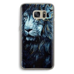CaseCompany Darkness Lion: Samsung Galaxy S7 Transparant Hoesje