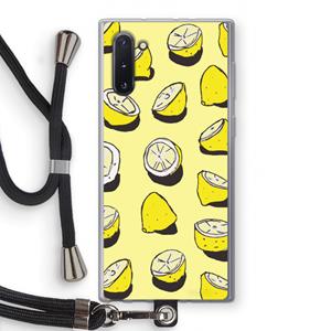CaseCompany When Life Gives You Lemons...: Samsung Galaxy Note 10 Transparant Hoesje met koord