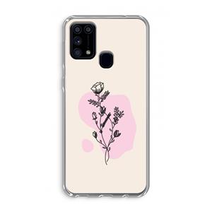 CaseCompany Roses are red: Samsung Galaxy M31 Transparant Hoesje