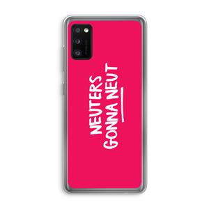 CaseCompany Neuters (roze): Samsung Galaxy A41 Transparant Hoesje