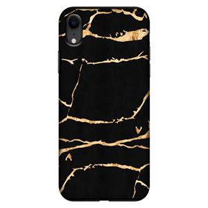 CaseCompany Gouden marmer: iPhone XR Tough Case