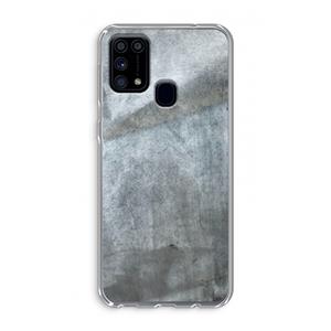 CaseCompany Grey Stone: Samsung Galaxy M31 Transparant Hoesje