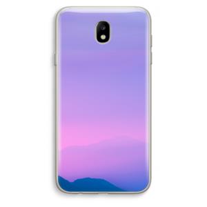 CaseCompany Sunset pastel: Samsung Galaxy J7 (2017) Transparant Hoesje