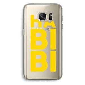 CaseCompany Habibi Blue: Samsung Galaxy S7 Transparant Hoesje