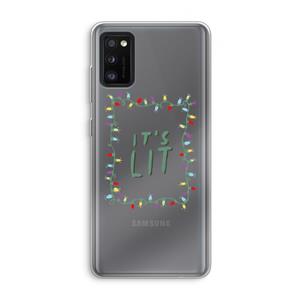 CaseCompany It's Lit: Samsung Galaxy A41 Transparant Hoesje