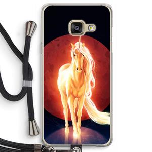 CaseCompany Last Unicorn: Samsung Galaxy A3 (2016) Transparant Hoesje met koord