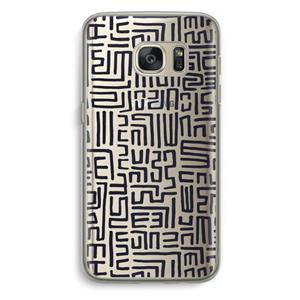 CaseCompany Moroccan Print: Samsung Galaxy S7 Transparant Hoesje