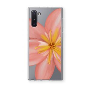 CaseCompany Pink Ellila Flower: Samsung Galaxy Note 10 Transparant Hoesje