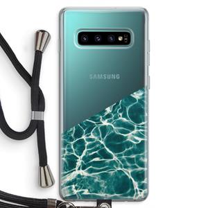 CaseCompany Weerkaatsing water: Samsung Galaxy S10 Plus Transparant Hoesje met koord