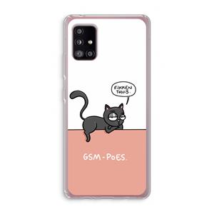 CaseCompany GSM poes: Samsung Galaxy A51 5G Transparant Hoesje