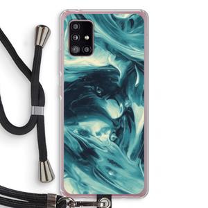 CaseCompany Dreaming About Whales: Samsung Galaxy A51 5G Transparant Hoesje met koord