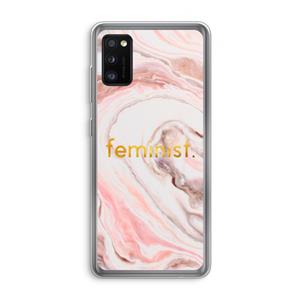 CaseCompany Feminist: Samsung Galaxy A41 Transparant Hoesje