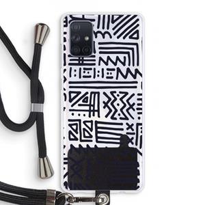 CaseCompany Marrakech print: Samsung Galaxy A71 Transparant Hoesje met koord