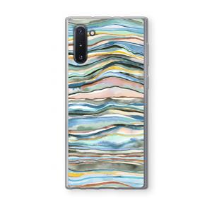 CaseCompany Watercolor Agate: Samsung Galaxy Note 10 Transparant Hoesje