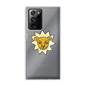 CaseCompany Kleine leeuw: Samsung Galaxy Note 20 Ultra / Note 20 Ultra 5G Transparant Hoesje