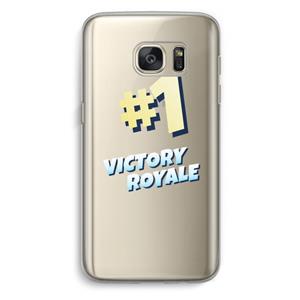 CaseCompany Victory Royale: Samsung Galaxy S7 Transparant Hoesje