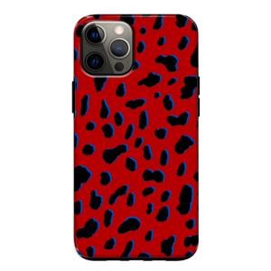 CaseCompany Red Leopard: iPhone 12 Pro Tough Case