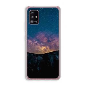 CaseCompany Travel to space: Samsung Galaxy A51 5G Transparant Hoesje