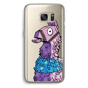 CaseCompany Lama: Samsung Galaxy S7 Transparant Hoesje