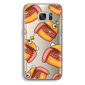 CaseCompany Hamburger: Samsung Galaxy S7 Transparant Hoesje