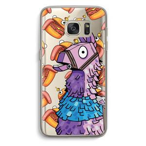 CaseCompany Loot Burger: Samsung Galaxy S7 Transparant Hoesje