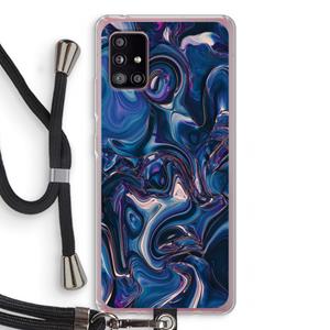 CaseCompany Mirrored Mirage: Samsung Galaxy A51 5G Transparant Hoesje met koord