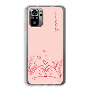 CaseCompany Love is in the air: Xiaomi Redmi Note 10S Transparant Hoesje