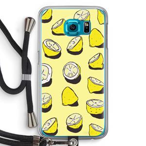 CaseCompany When Life Gives You Lemons...: Samsung Galaxy S6 Transparant Hoesje met koord