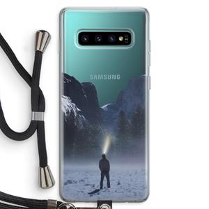 CaseCompany Wanderlust: Samsung Galaxy S10 Plus Transparant Hoesje met koord