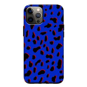 CaseCompany Blue Leopard: iPhone 12 Pro Tough Case