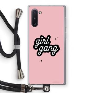 CaseCompany Girl Gang: Samsung Galaxy Note 10 Transparant Hoesje met koord