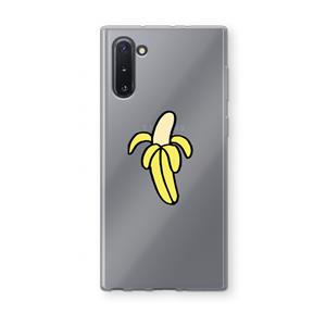 CaseCompany Banana: Samsung Galaxy Note 10 Transparant Hoesje