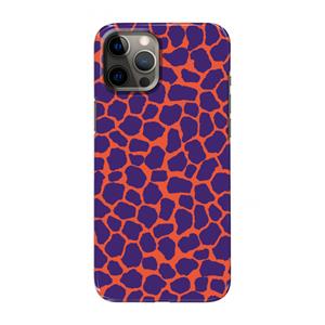 CaseCompany Purple Giraffe: Volledig geprint iPhone 12 Pro Max Hoesje