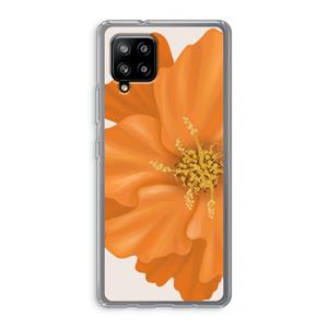 CaseCompany Orange Ellila flower: Samsung Galaxy A42 5G Transparant Hoesje