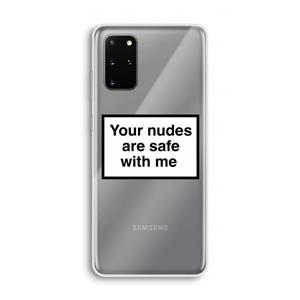 CaseCompany Safe with me: Samsung Galaxy S20 Plus Transparant Hoesje