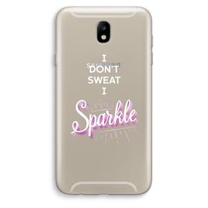CaseCompany Sparkle quote: Samsung Galaxy J7 (2017) Transparant Hoesje