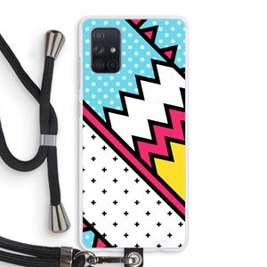 CaseCompany Pop Art #2: Samsung Galaxy A71 Transparant Hoesje met koord