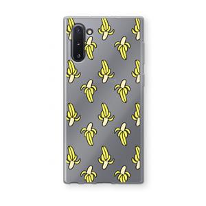 CaseCompany Bananas: Samsung Galaxy Note 10 Transparant Hoesje