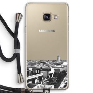 CaseCompany Marrakech Skyline : Samsung Galaxy A3 (2016) Transparant Hoesje met koord