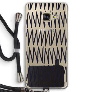 CaseCompany Marrakech Zigzag: Samsung Galaxy A3 (2016) Transparant Hoesje met koord