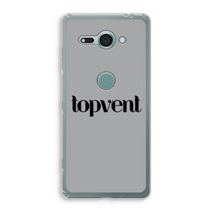 CaseCompany Topvent Grijs Zwart: Sony Xperia XZ2 Compact Transparant Hoesje