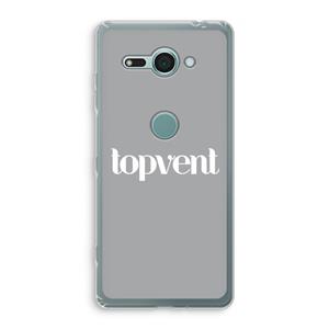 CaseCompany Topvent Grijs Wit: Sony Xperia XZ2 Compact Transparant Hoesje