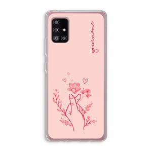 CaseCompany Giving Flowers: Samsung Galaxy A51 5G Transparant Hoesje