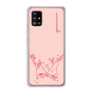 CaseCompany Best Friends: Samsung Galaxy A51 5G Transparant Hoesje