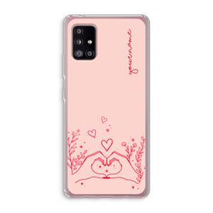 CaseCompany Love is in the air: Samsung Galaxy A51 5G Transparant Hoesje