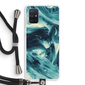 CaseCompany Dreaming About Whales: Samsung Galaxy A71 Transparant Hoesje met koord