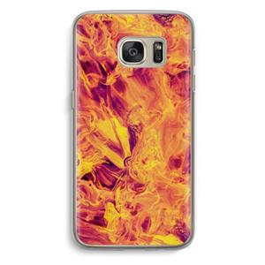 CaseCompany Eternal Fire: Samsung Galaxy S7 Transparant Hoesje