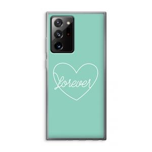 CaseCompany Forever heart pastel: Samsung Galaxy Note 20 Ultra / Note 20 Ultra 5G Transparant Hoesje